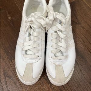 Adidas White and Cream Sneakers